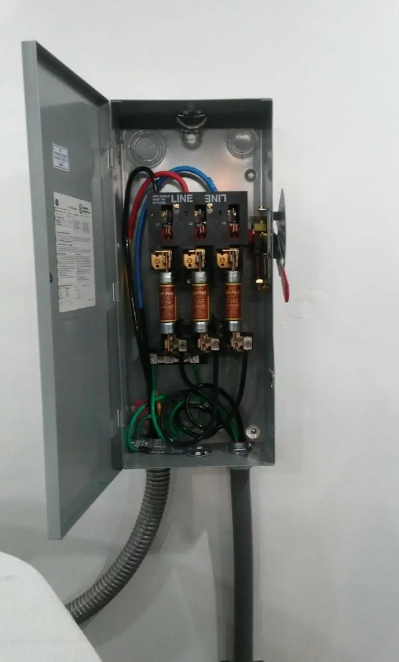 Three-phase disconnect switch installed for Electrical Wiring & Rewiring in Arundel